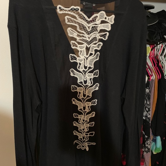 Hot Topic Sweaters - Skeleton cardigan
